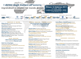 I diritti degli italiani all`estero: imprenditori e cittadini nel mondo
