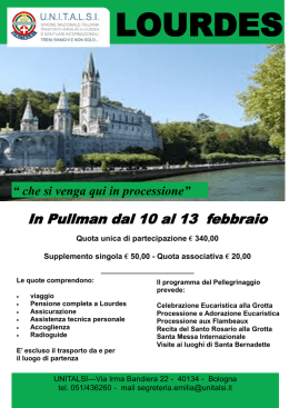 locandina Lourdes 10-13 Febbraio 2017