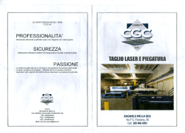 Scarica PDF - Taglio laser, lavorazione e piegatura lamiera