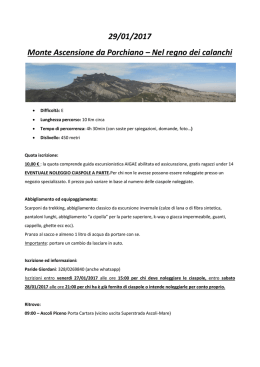 29/01/2017 Monte Ascensione da Porchiano – Nel regno dei