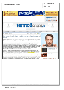 PENSIERO SCIENTIFICO - Il Pensiero Scientifico Editore