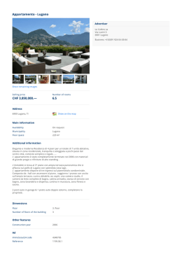 purchase Flat Lugano: Appartamento - Lugano