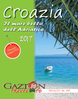Il mare bello dell`Adriatico - Tour Operator Corsica > Gazton Travel.To