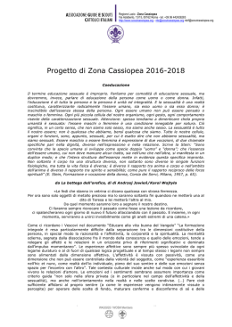 Progetto di Zona Cassiopea 2016-2018