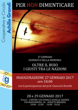 per non dimenticare