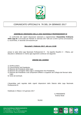 Leggi il comunicato