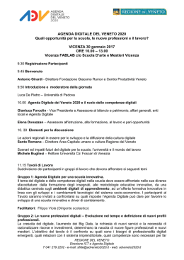 Programma - Ufficio Scolastico Regionale per il Veneto