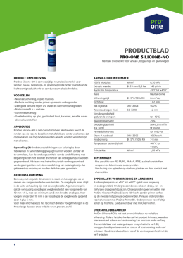 BMN ProOne Productblad Silicone