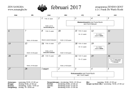 Klik hier voor de maandkalender van februari 2017