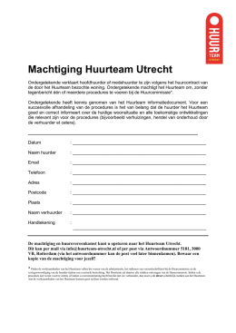 > > O - Huurteam Utrecht