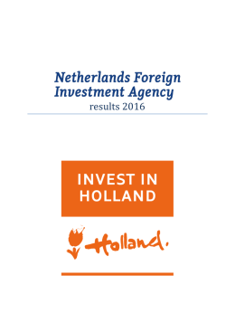 results 2016 - Netherlands Foreign Investment Agency