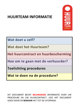 Informatiedocument Huurteam Utrecht