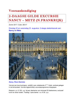 Metz-Nancy aug 2017 - t Gilde Maastricht