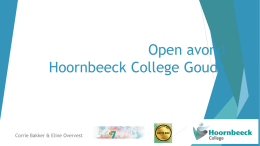 Open avond Hoornbeeck College Gouda