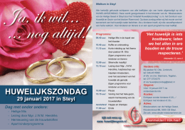 Huwelijkszondag - Bisdom Roermond