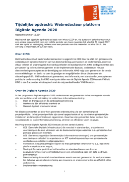 Webredacteur platform Digitale Agenda 2020