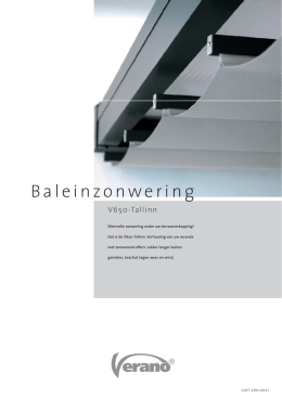 Leaflet Baleinzonwering V650 Tallinn
