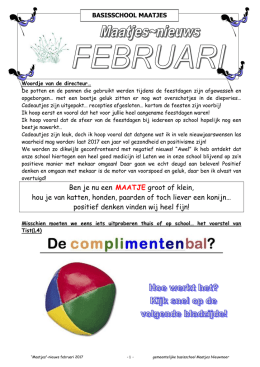 februari 2017 - GBS Maatjes Nieuwmoer