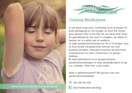 Mindfullness - Kyrsten Kindercoaching