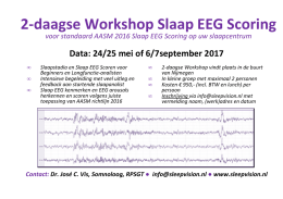 2-daagse Workshop Slaap EEG Scoring