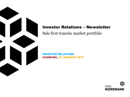 Investor Relations – Newsletter