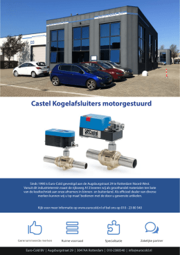 Castel Kogelafsluiters motorgestuurd - Euro