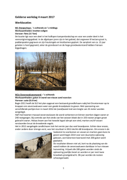 werklocaties en excursies - Stichting Landschapsbeheer Gelderland