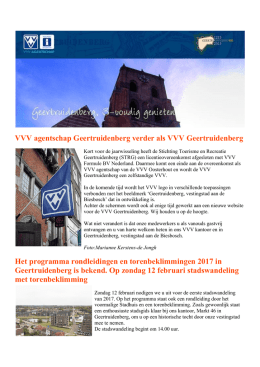 VVV agentschap Geertruidenberg verder als VVV Geertruidenberg