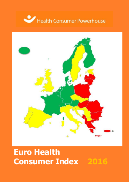Euro Health Consumer Index 2016