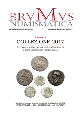 collezione 2017 - BRUMUS Numismatica