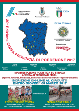 Brochure Coppa Pordenone 2017