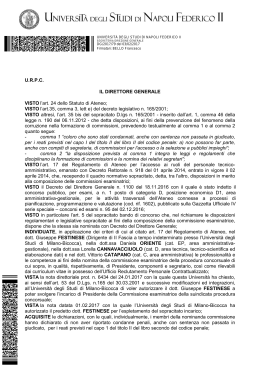 DG Nomina commissione 1602 - Università degli Studi di Napoli