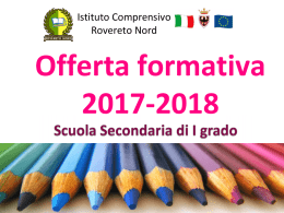 Presentazione di PowerPoint - Istituto Comprensivo Rovereto Nord