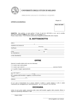 OFFERTA ECONOMICA