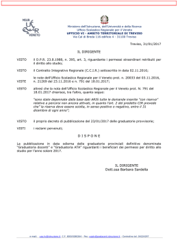 Decreto - Treviso – Ufficio scolastico territoriale