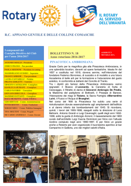 Bollettino 18 - Rotary Appiano Gentile
