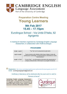 Young Learners - Cambridge English
