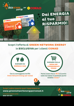 Scopri l`offerta di GREEN NETWORK ENERGY in