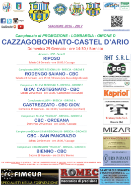 apri locandina - ASD CazzagoBornato Calcio