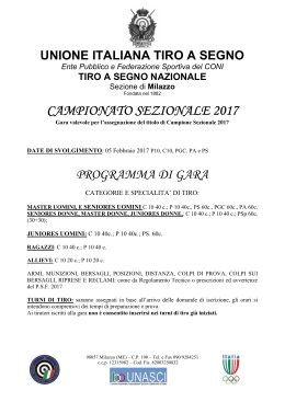 campionato sezionale 2017 - Milazzo