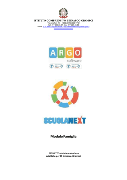 Manuale Argo - Istituto Comprensivo Beinasco Gramsci