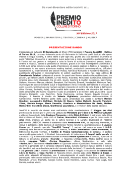Bando PDF - Premio InediTO