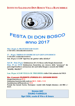Circolare - Don Bosco Ranchibile