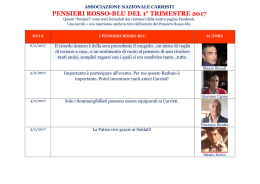 pensieri rossoblu - Associazione Nazionale Carristi d`Italia