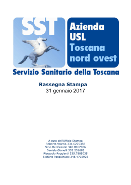 31 gennaio 2017
