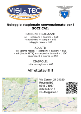 Noleggio Materiali 2016-2017