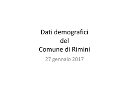 Dati demografici del Comune di Rimini