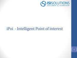 Overview - ISI Solutions srl