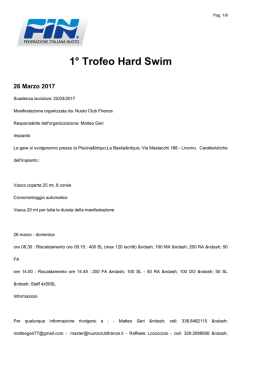 1° Trofeo Hard Swim