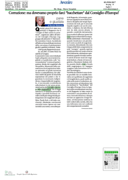 Pane e giustizia &ndash; 2 febbraio 2017